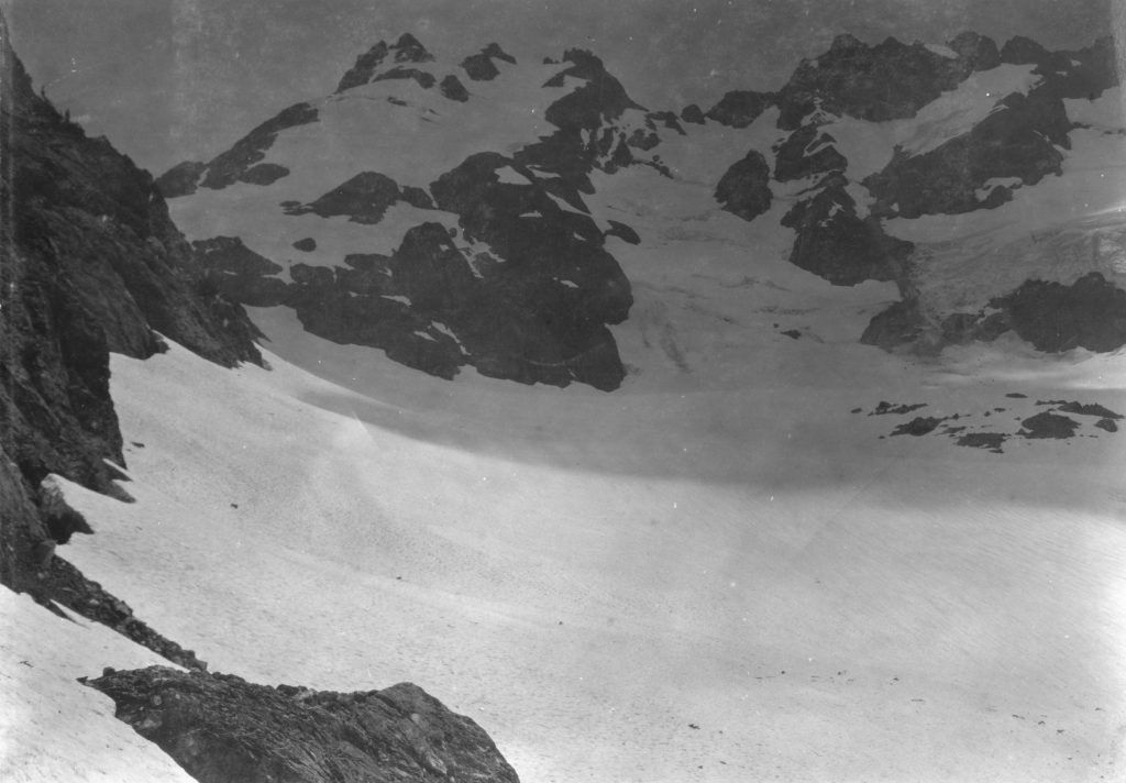 1910 Crown Mountain expedition upper reaches of Price Creek near Green Lake.