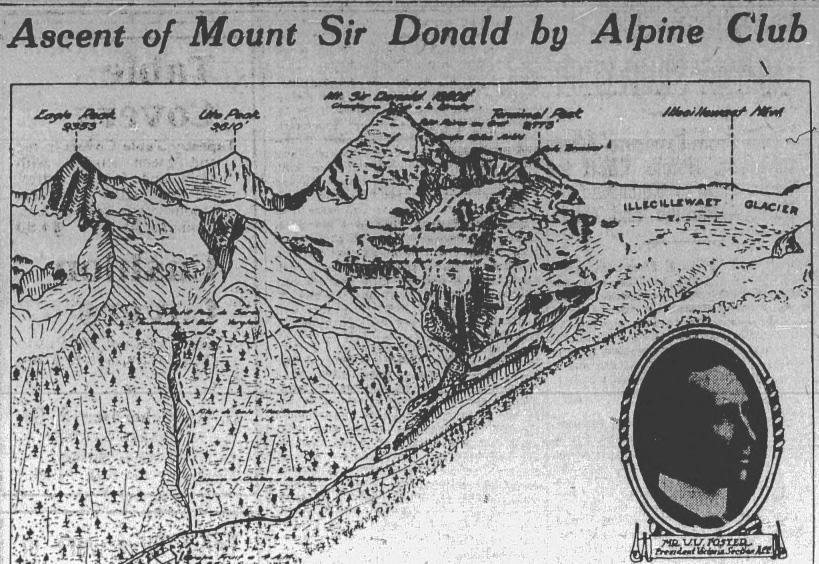 Illustration of Mount Sir Donald