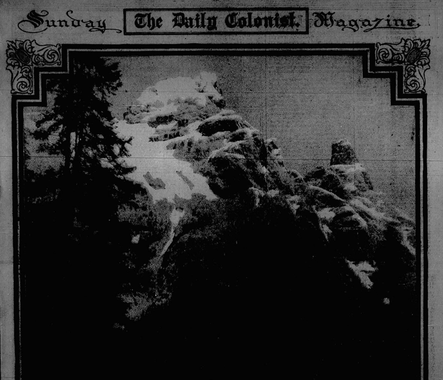 Front page of the Daily Colonist Sunday Magazine, March 30, 1913