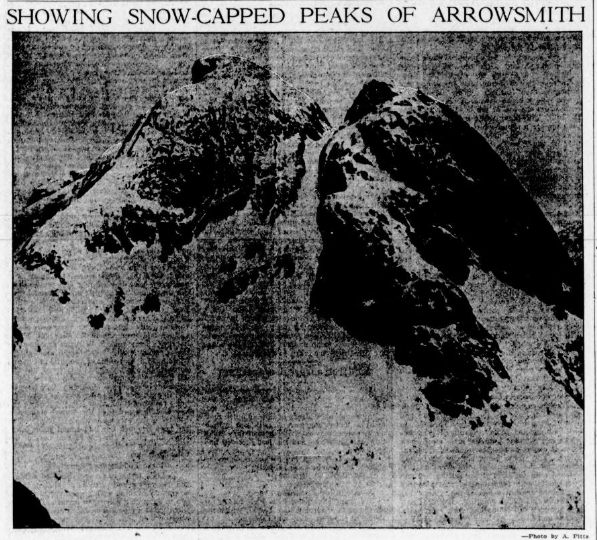 Showing snow-capped peaks of Arrowsmith