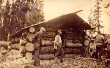 Old cabin on Forbidden Plateau 1928