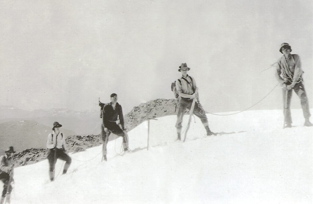 1929 ascent of the Comox Glacier
