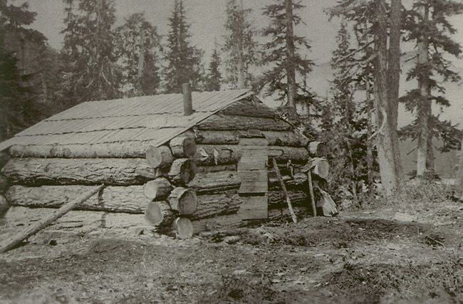 An old cabin somewhere on Forbidden Plateau in the early 1930’s