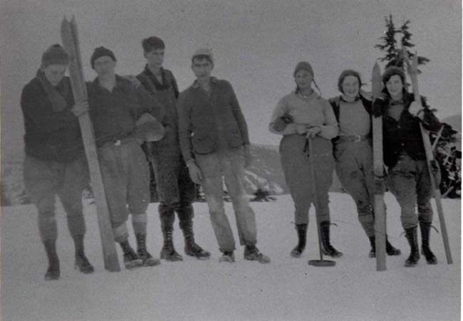 Skiers on Forbidden Plateau 1931