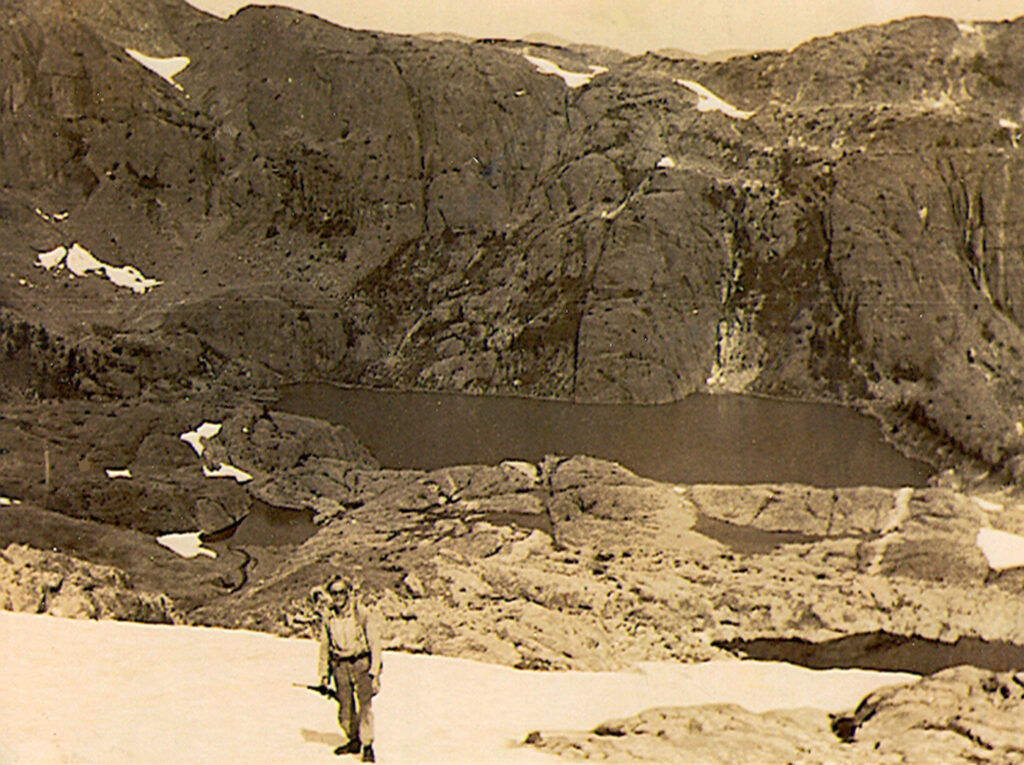 Jock Sutherland near Ink Lake northwest of Mt. Celeste – Bill Bell photo