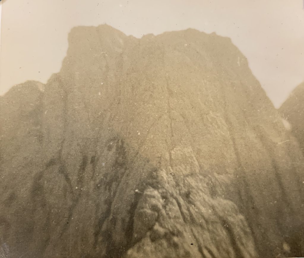 Looking up the Nose of Mt. Arrowsmith 1935 – Cecil Frampton photo.