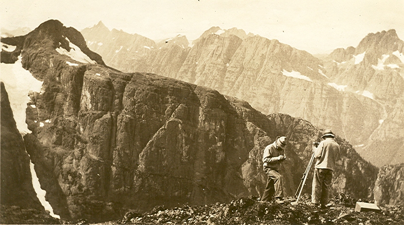 Looking at Mt. Cobb from the summit of Mt. Filberg 1936 – Bill Bell photo.