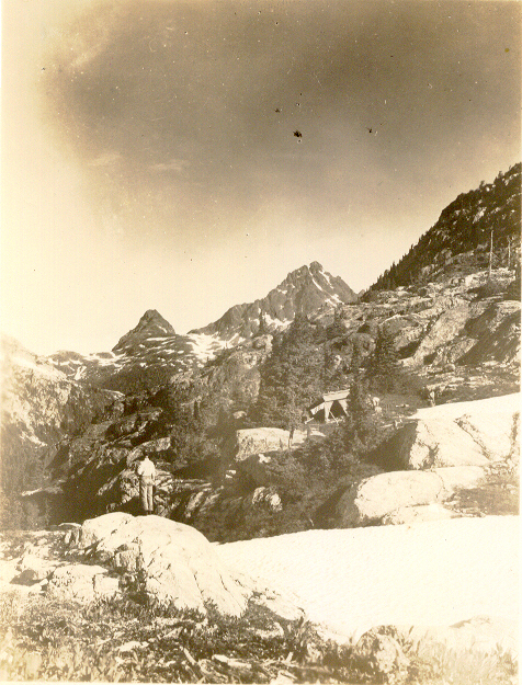 Surveyors camp on Mt. Burman Ridge 1937.