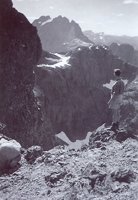 Looking at Mt. Colonel Foster from Kings Peak1949 – Charles Nash photo.
