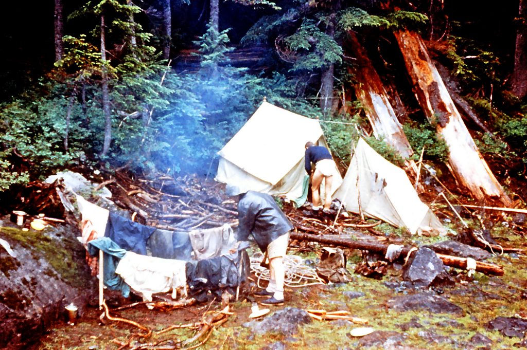 Camp below Mt. Colonel Foster 1957 - Karl Ricker photo.