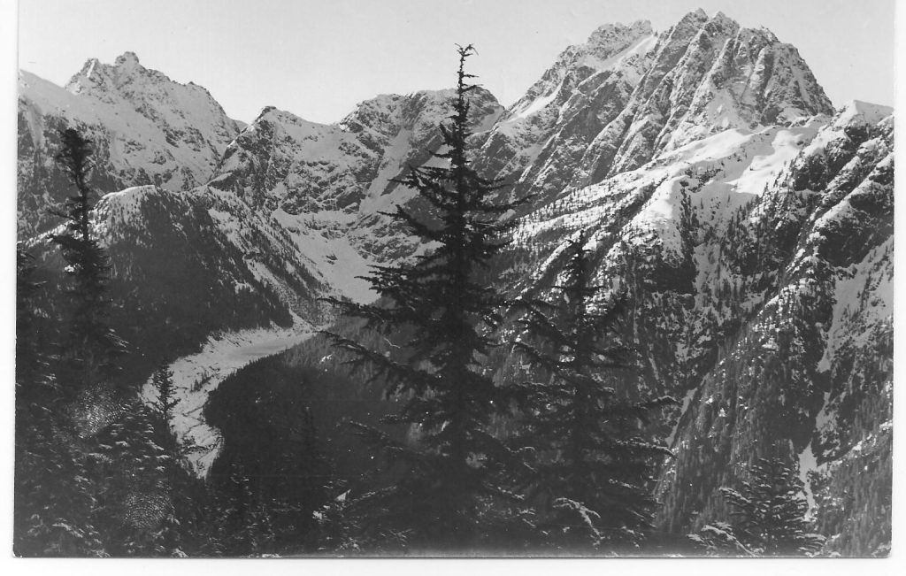 Mount Colonel Foster seen from the slopes of Elkhorn 24 March 1968 – Alastair Watt photo.