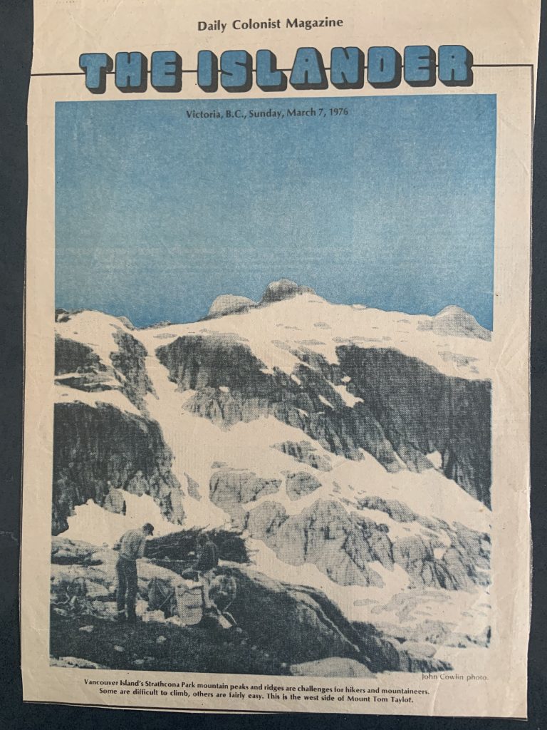 Vancouver Island’s Strathcona Park mountain peaks and ridges are challenges for hikers and mountaineers. Some are difficult to climb, others are fairly easy. This is the west side of Mount Tom Taylor.