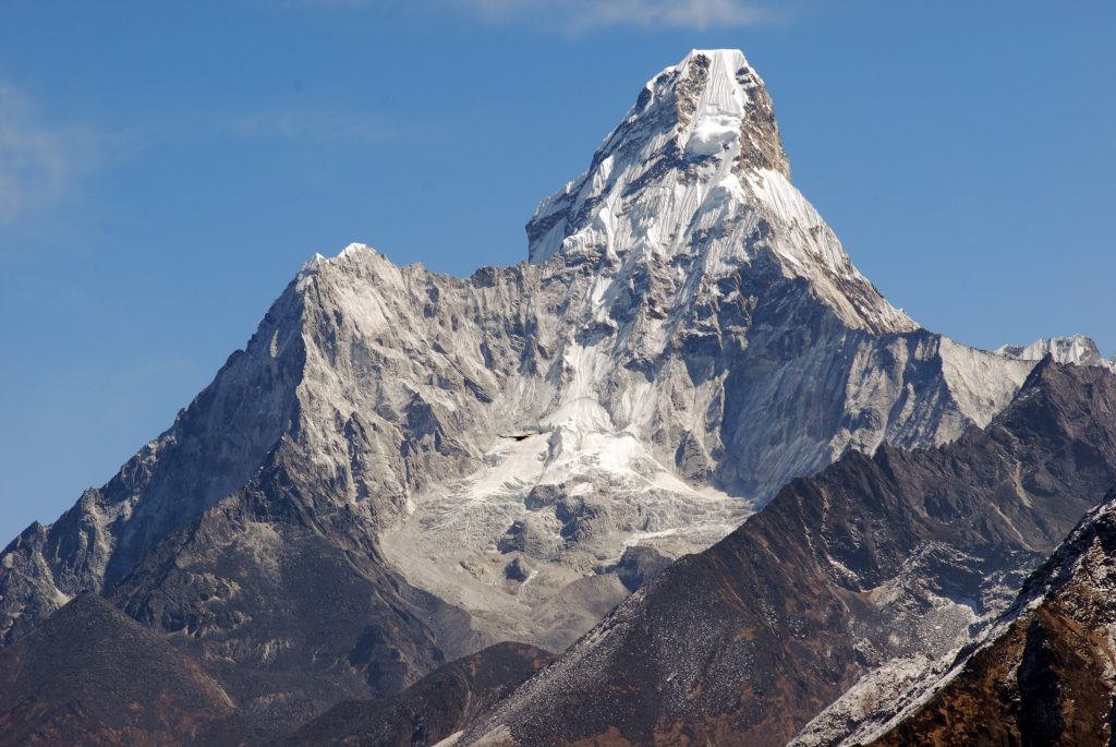The iconic Ama Dablam, also known as the Matterhorn of the Himalayas.
