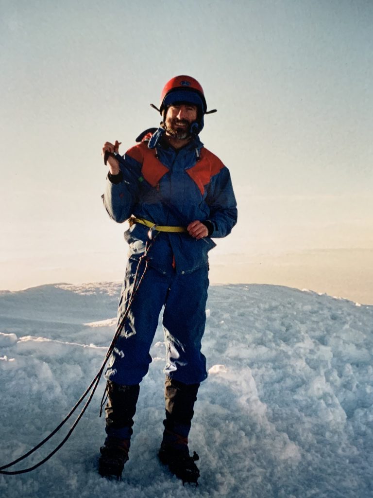 Brian Money on the summit of Mt. Hood 1981 – Brian Money photo.