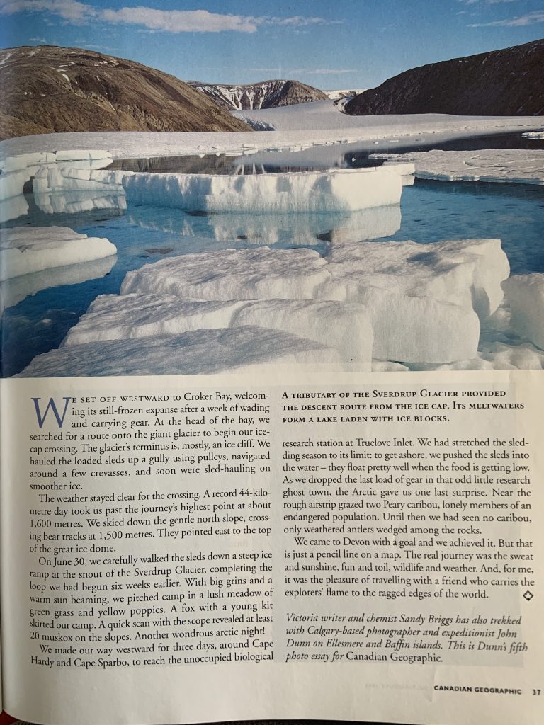Summer on the Arctic’s Ragged Edge – Photos by John Dunn with text by Sandy Briggs.