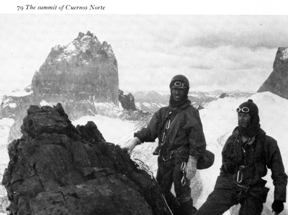 The summit of Cuernos Norte December 30, 1971 – Michael Scott photo.