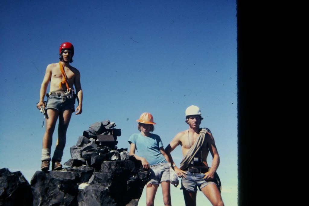 Climbers on Victoria Peak 1974 – Ernie Klassen photo.