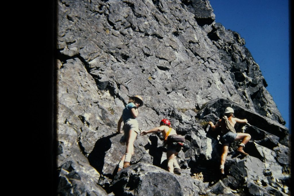 Climbers on Victoria Peak 1974 – Ernie Klassen photo.