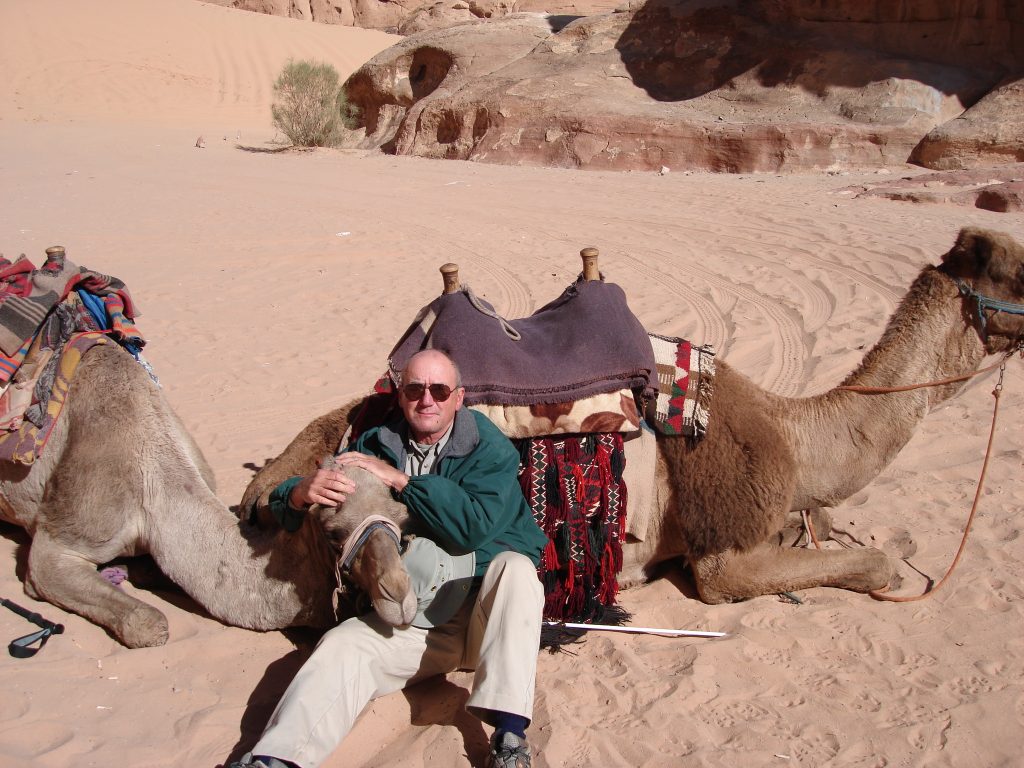 Graham Maddocks and his camel Jabal Umm ad Dami 2009 – Graham Maddocks photo.