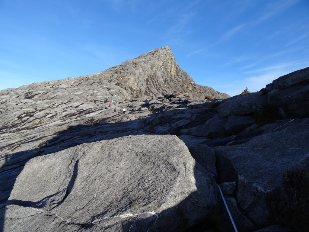 Looking at the summit of Mt. Kinabalu in Borneo 2014 – Graham Maddocks photo.