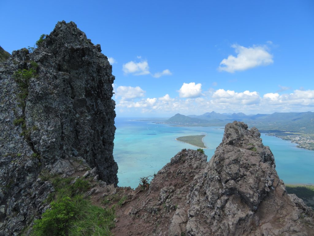 View from near the summit of Le Morne Brabant 2017 – Graham Maddocks photo.