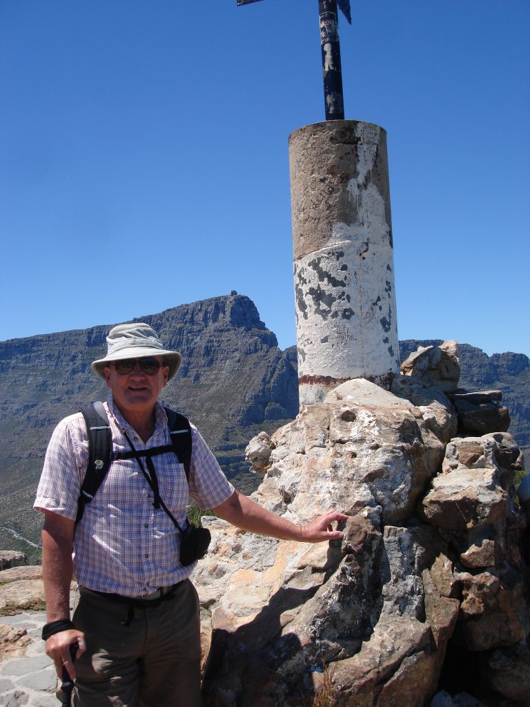Graham Maddocks on the summit of the Lion’s Head 2011 – Graham Maddocks photo.