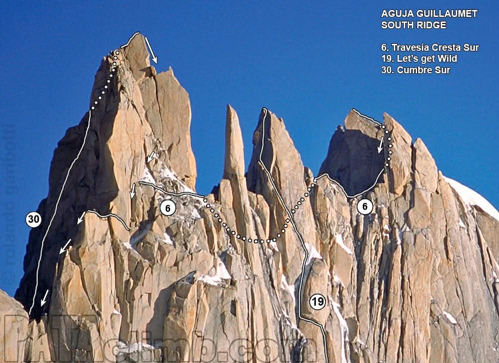 The route of Josh’s Traverse.