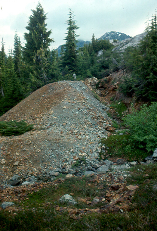 A before and after of the tailings from Della Mine 1994 – Lindsay Elms photo