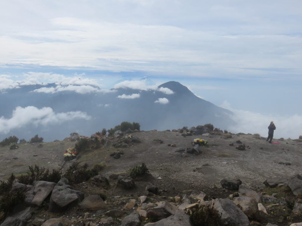 The view from the summit of Volcan Santa Maria 2017 – Liz Williams photo.