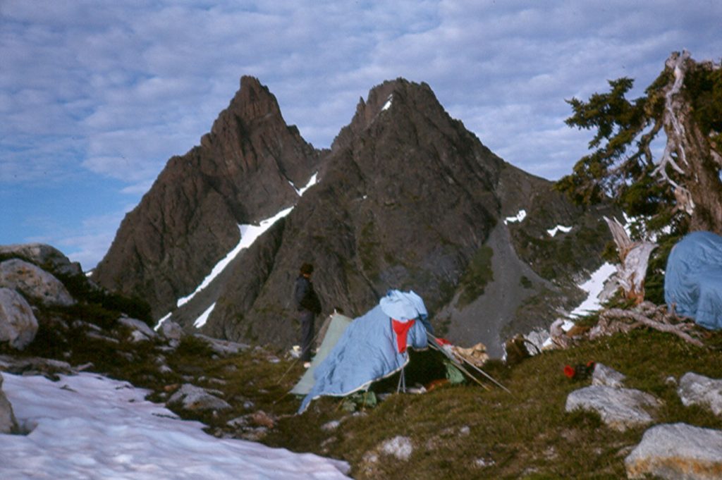 Camp on Elk Pass – Ralph Hutchinson photo.