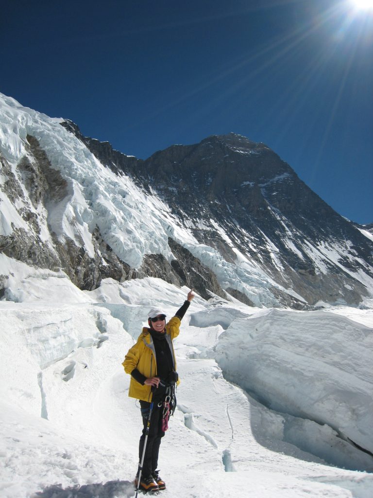 Sylvia Moser and Mt. Everest 2009 – Sylvia Moser photo.