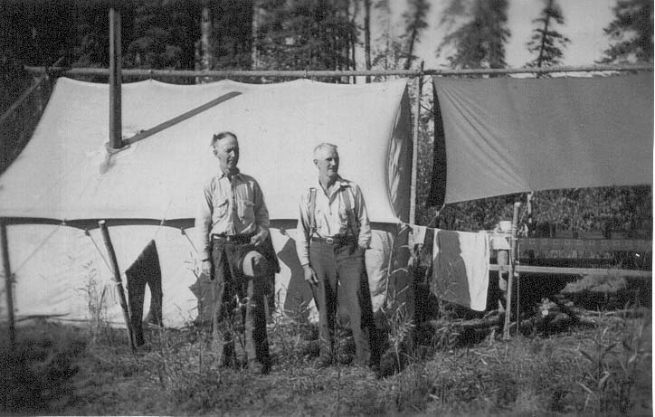 Surveyors Norman Stewart and Alan Campbell