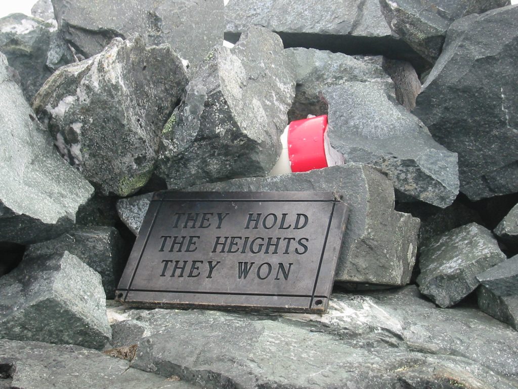 “They Hold The Heights They Won” – Lindsay Elms photo.